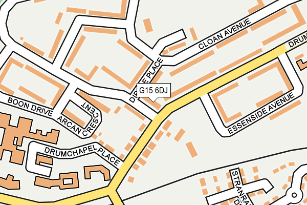 G15 6DJ map - OS OpenMap – Local (Ordnance Survey)