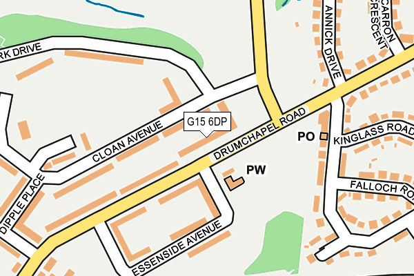 G15 6DP map - OS OpenMap – Local (Ordnance Survey)