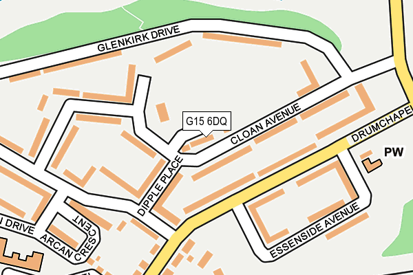 G15 6DQ map - OS OpenMap – Local (Ordnance Survey)