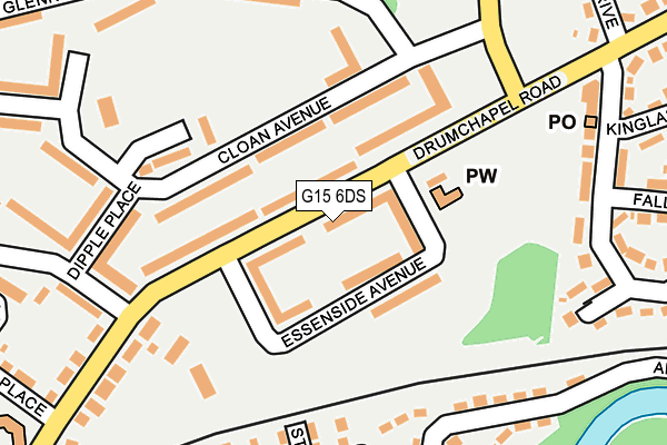 G15 6DS map - OS OpenMap – Local (Ordnance Survey)