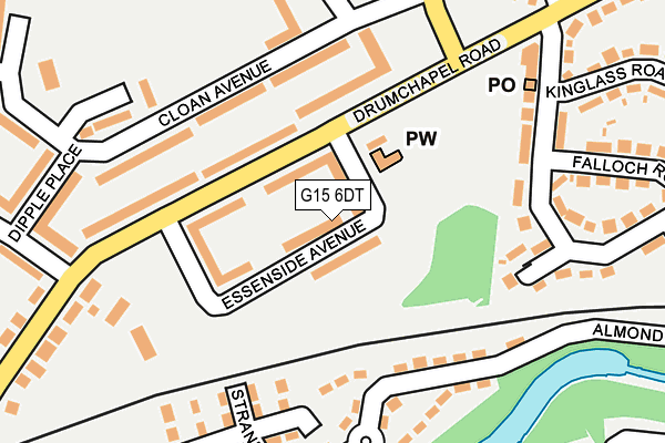 G15 6DT map - OS OpenMap – Local (Ordnance Survey)