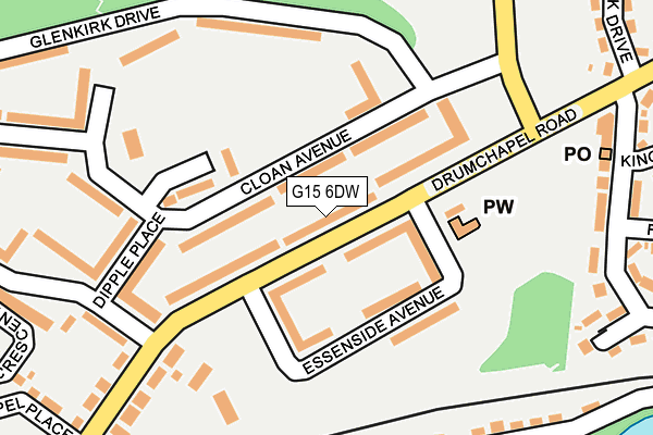 G15 6DW map - OS OpenMap – Local (Ordnance Survey)
