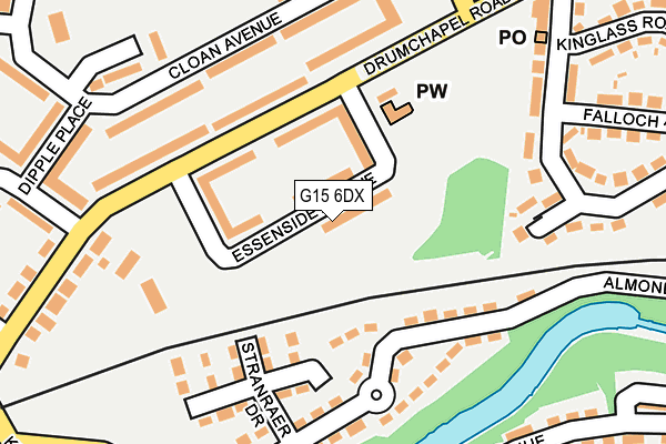 G15 6DX map - OS OpenMap – Local (Ordnance Survey)