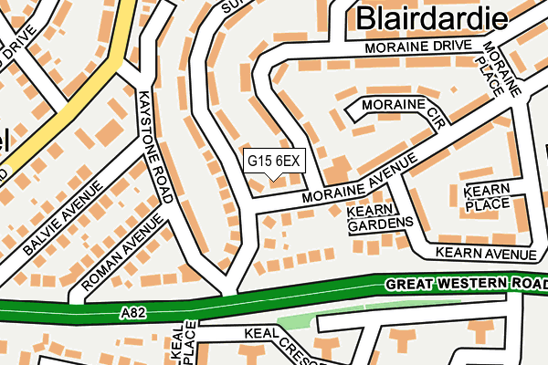 G15 6EX map - OS OpenMap – Local (Ordnance Survey)