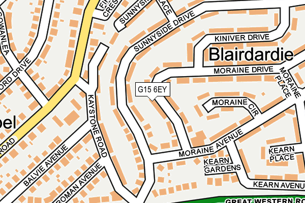 G15 6EY map - OS OpenMap – Local (Ordnance Survey)