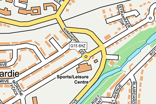 G15 6HZ map - OS OpenMap – Local (Ordnance Survey)