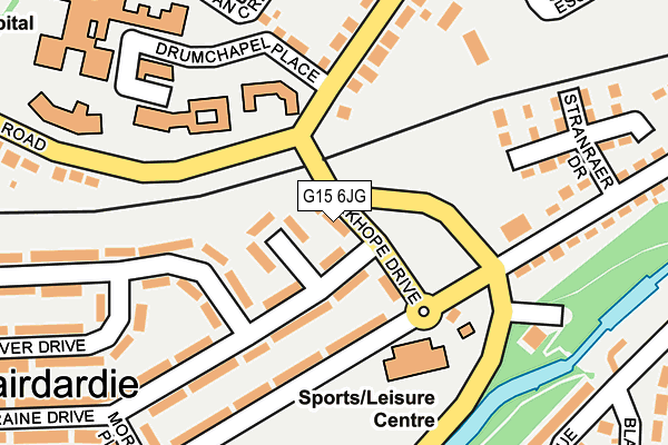 G15 6JG map - OS OpenMap – Local (Ordnance Survey)
