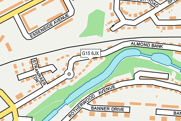 G15 6JX map - OS OpenMap – Local (Ordnance Survey)