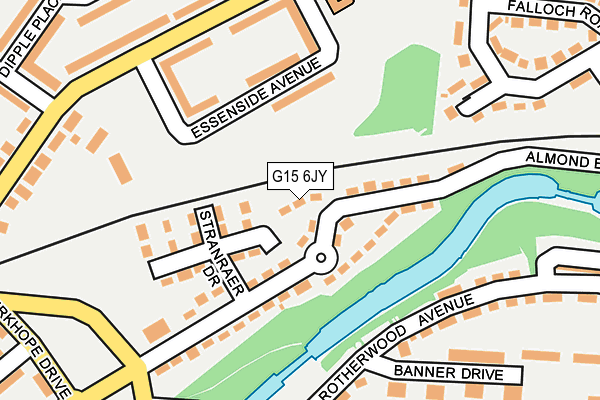 G15 6JY map - OS OpenMap – Local (Ordnance Survey)