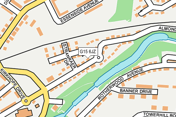 G15 6JZ map - OS OpenMap – Local (Ordnance Survey)