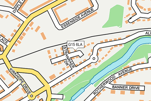 G15 6LA map - OS OpenMap – Local (Ordnance Survey)