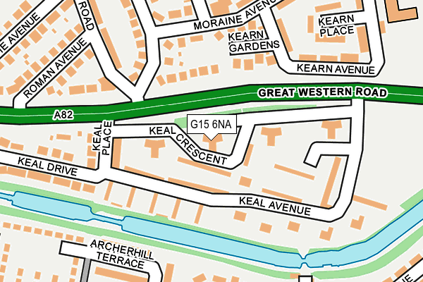 G15 6NA map - OS OpenMap – Local (Ordnance Survey)