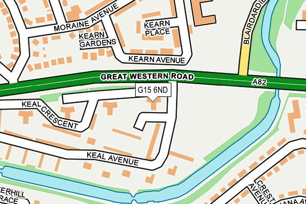 G15 6ND map - OS OpenMap – Local (Ordnance Survey)