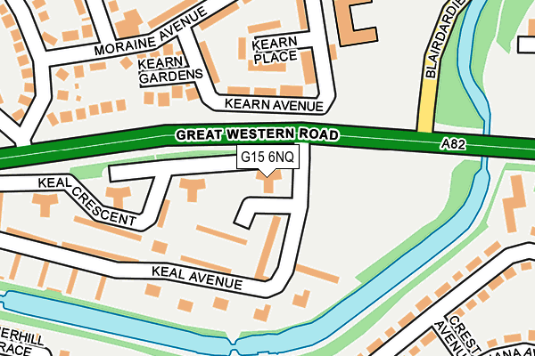 G15 6NQ map - OS OpenMap – Local (Ordnance Survey)