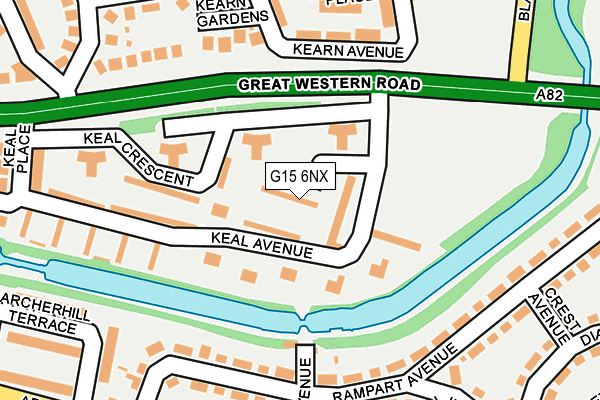 G15 6NX map - OS OpenMap – Local (Ordnance Survey)