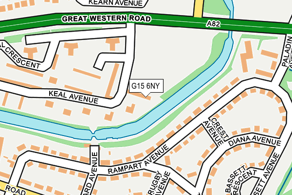 G15 6NY map - OS OpenMap – Local (Ordnance Survey)