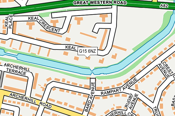 G15 6NZ map - OS OpenMap – Local (Ordnance Survey)