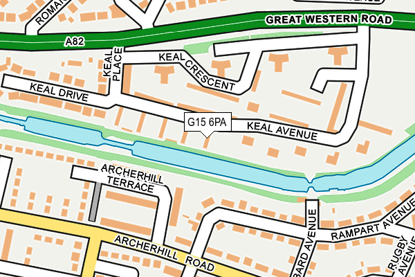 G15 6PA map - OS OpenMap – Local (Ordnance Survey)