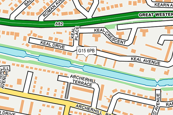 G15 6PB map - OS OpenMap – Local (Ordnance Survey)