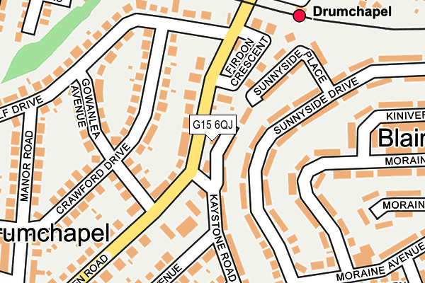 G15 6QJ map - OS OpenMap – Local (Ordnance Survey)