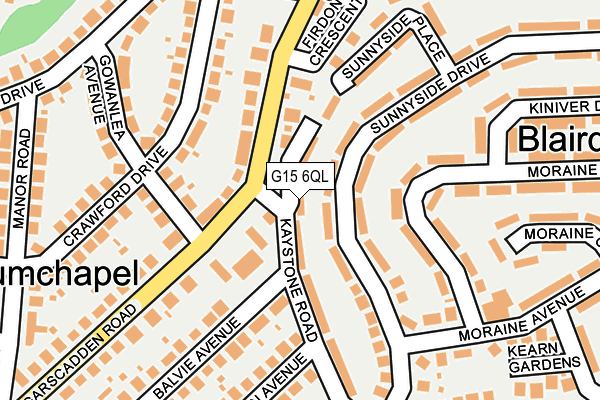 G15 6QL map - OS OpenMap – Local (Ordnance Survey)