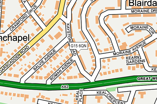 G15 6QN map - OS OpenMap – Local (Ordnance Survey)