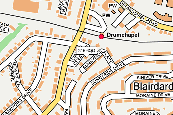 G15 6QQ map - OS OpenMap – Local (Ordnance Survey)