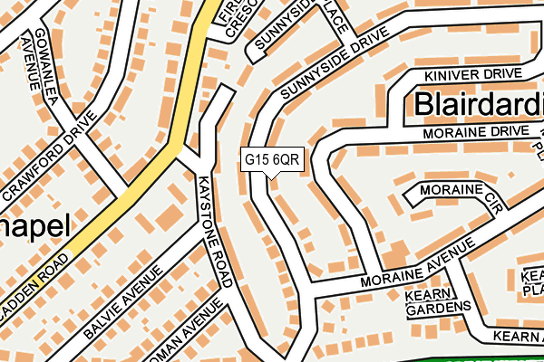 G15 6QR map - OS OpenMap – Local (Ordnance Survey)