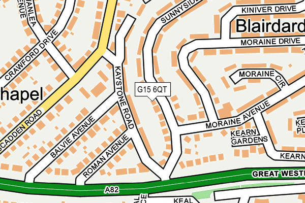 G15 6QT map - OS OpenMap – Local (Ordnance Survey)