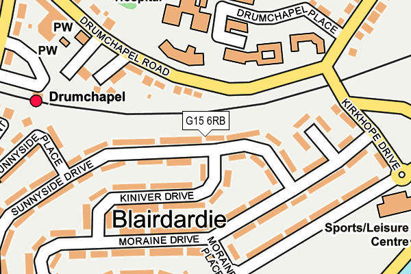 G15 6RB map - OS OpenMap – Local (Ordnance Survey)
