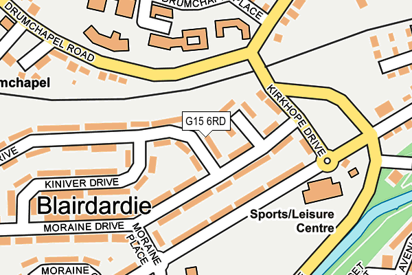 G15 6RD map - OS OpenMap – Local (Ordnance Survey)