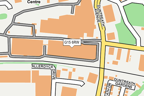 G15 6RW map - OS OpenMap – Local (Ordnance Survey)