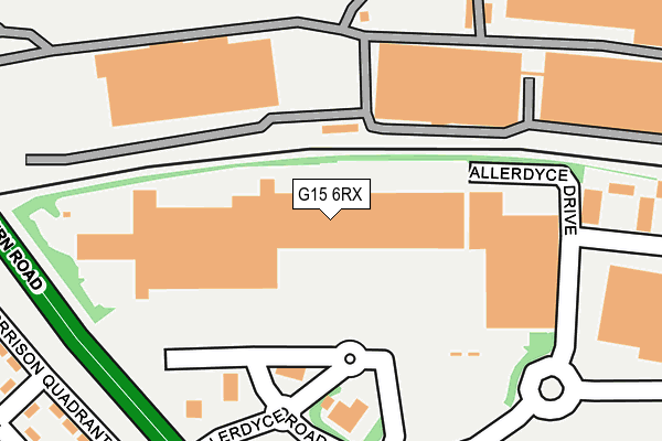 G15 6RX map - OS OpenMap – Local (Ordnance Survey)