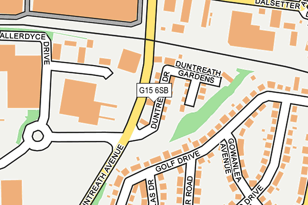 G15 6SB map - OS OpenMap – Local (Ordnance Survey)