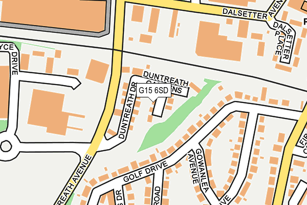G15 6SD map - OS OpenMap – Local (Ordnance Survey)
