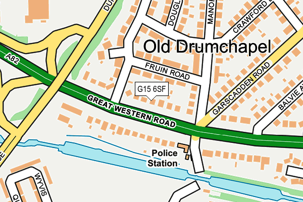 G15 6SF map - OS OpenMap – Local (Ordnance Survey)
