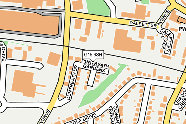 G15 6SH map - OS OpenMap – Local (Ordnance Survey)