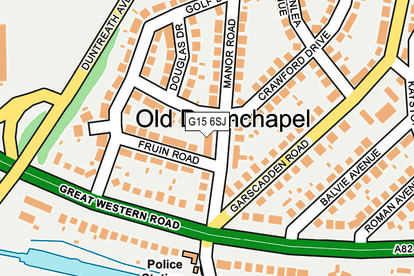 G15 6SJ map - OS OpenMap – Local (Ordnance Survey)