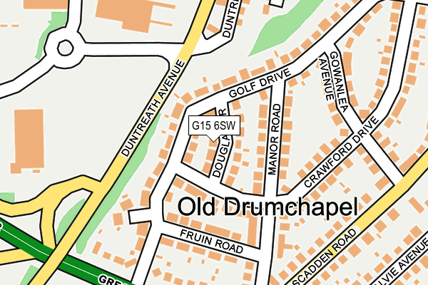 G15 6SW map - OS OpenMap – Local (Ordnance Survey)