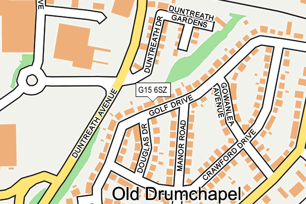 G15 6SZ map - OS OpenMap – Local (Ordnance Survey)
