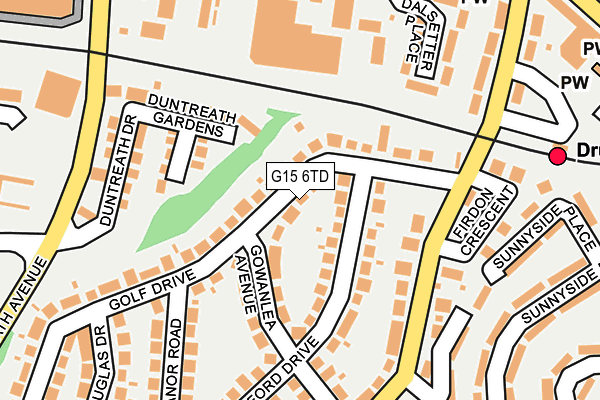 G15 6TD map - OS OpenMap – Local (Ordnance Survey)