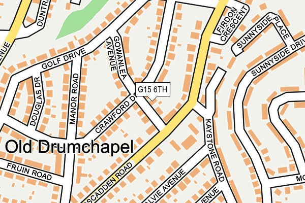 G15 6TH map - OS OpenMap – Local (Ordnance Survey)