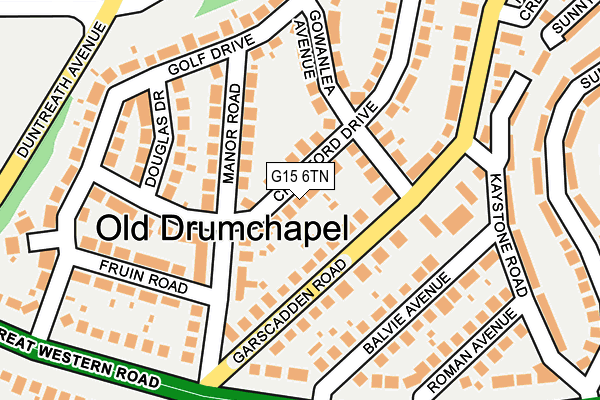 G15 6TN map - OS OpenMap – Local (Ordnance Survey)