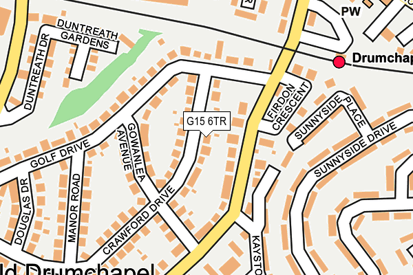 G15 6TR map - OS OpenMap – Local (Ordnance Survey)