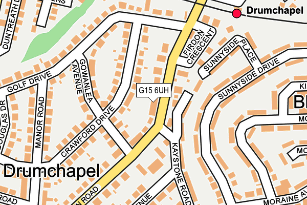 G15 6UH map - OS OpenMap – Local (Ordnance Survey)