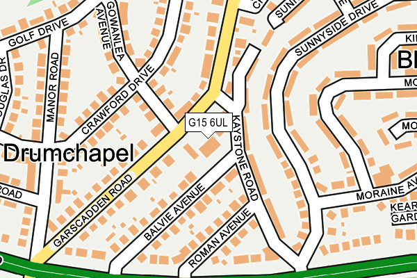 G15 6UL map - OS OpenMap – Local (Ordnance Survey)