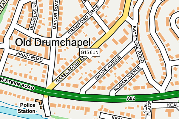 G15 6UN map - OS OpenMap – Local (Ordnance Survey)