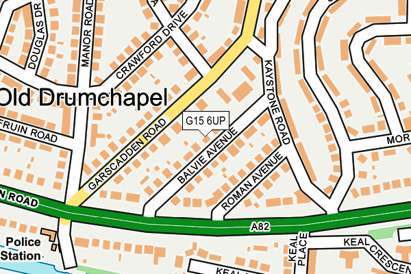 G15 6UP map - OS OpenMap – Local (Ordnance Survey)