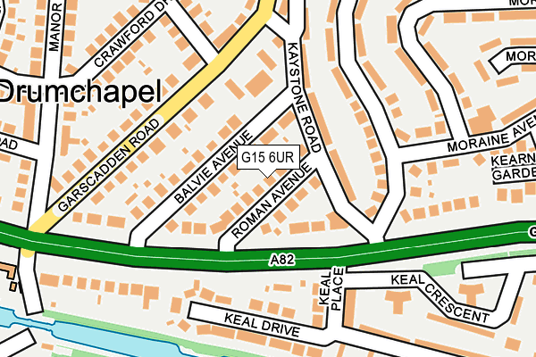 G15 6UR map - OS OpenMap – Local (Ordnance Survey)