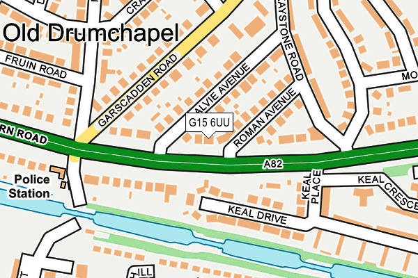 G15 6UU map - OS OpenMap – Local (Ordnance Survey)